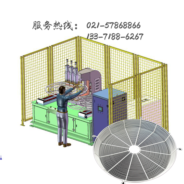 上海駿騰發(fā)風扇網(wǎng)片排焊專機